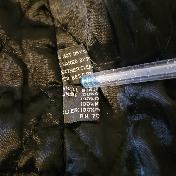 Saxony Collection - Men's  Black Heavyweight Long Leather Jacket Size M - Picture 8 of 16